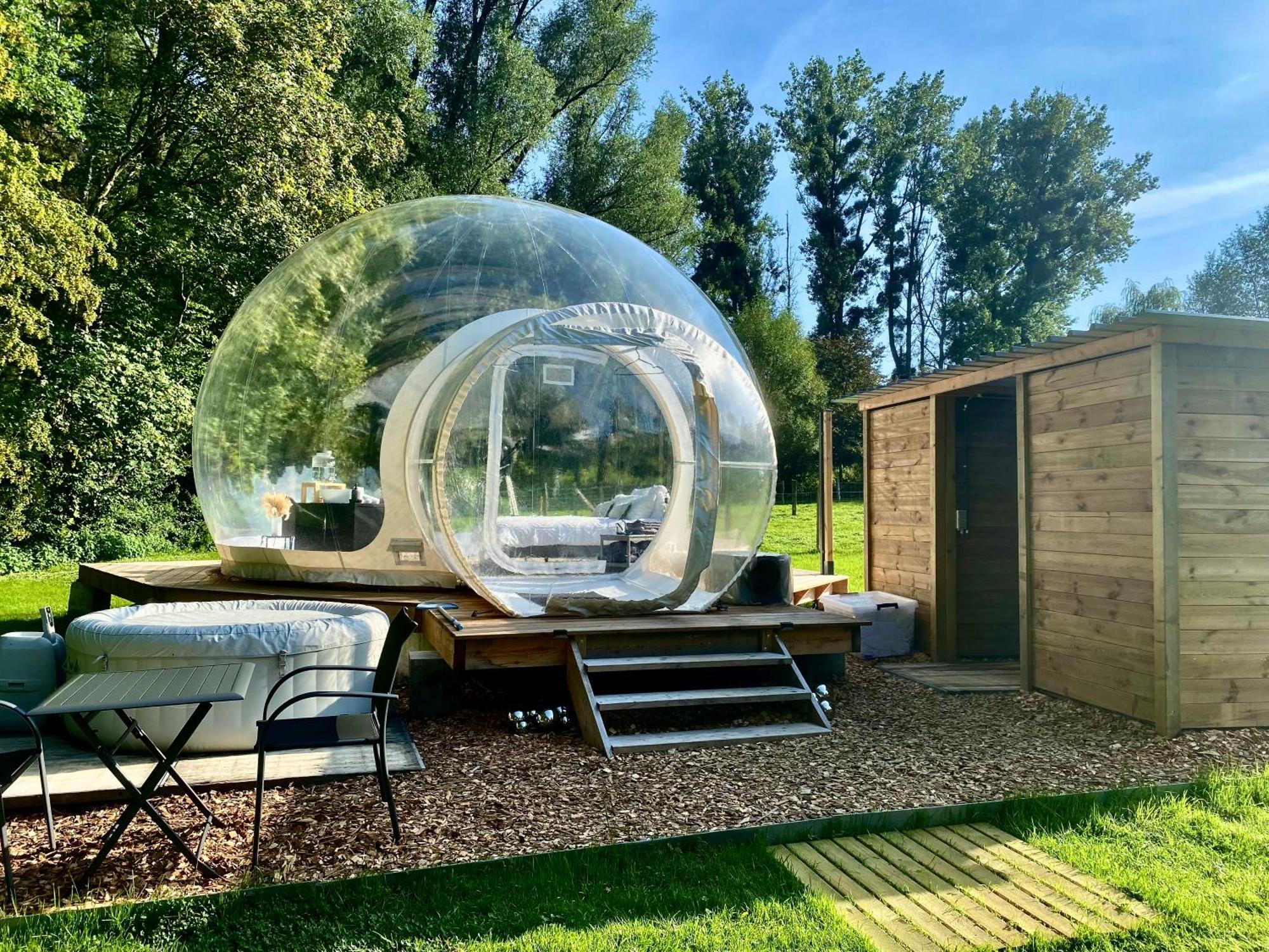 Hotel La Bulle Du Bon'Heure à Somme-Leuze Extérieur photo